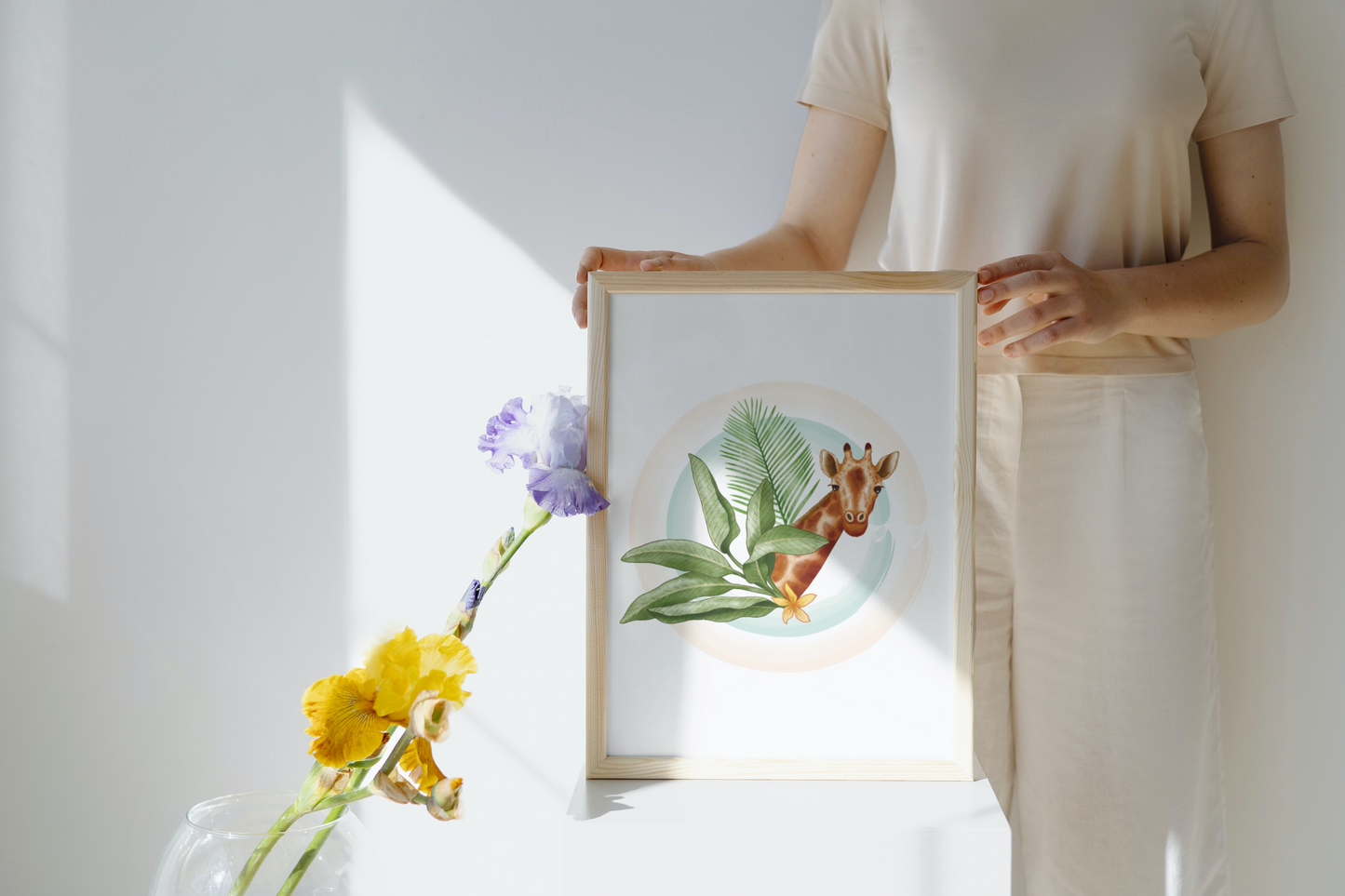 Animal Ahşap Çerçeveli 30x40 Tablo