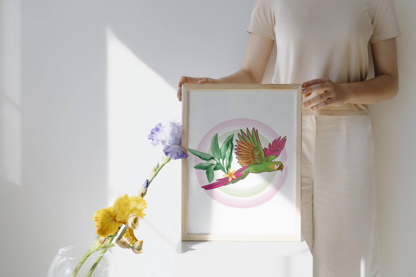 Animal Ahşap Çerçeveli 30x40 Tablo