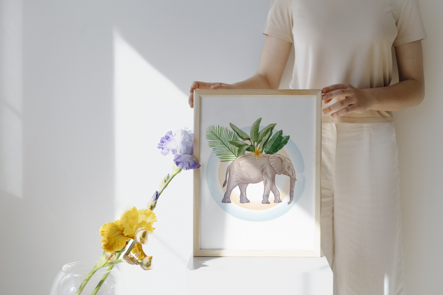 Animal Ahşap Çerçeveli 30x40 Tablo