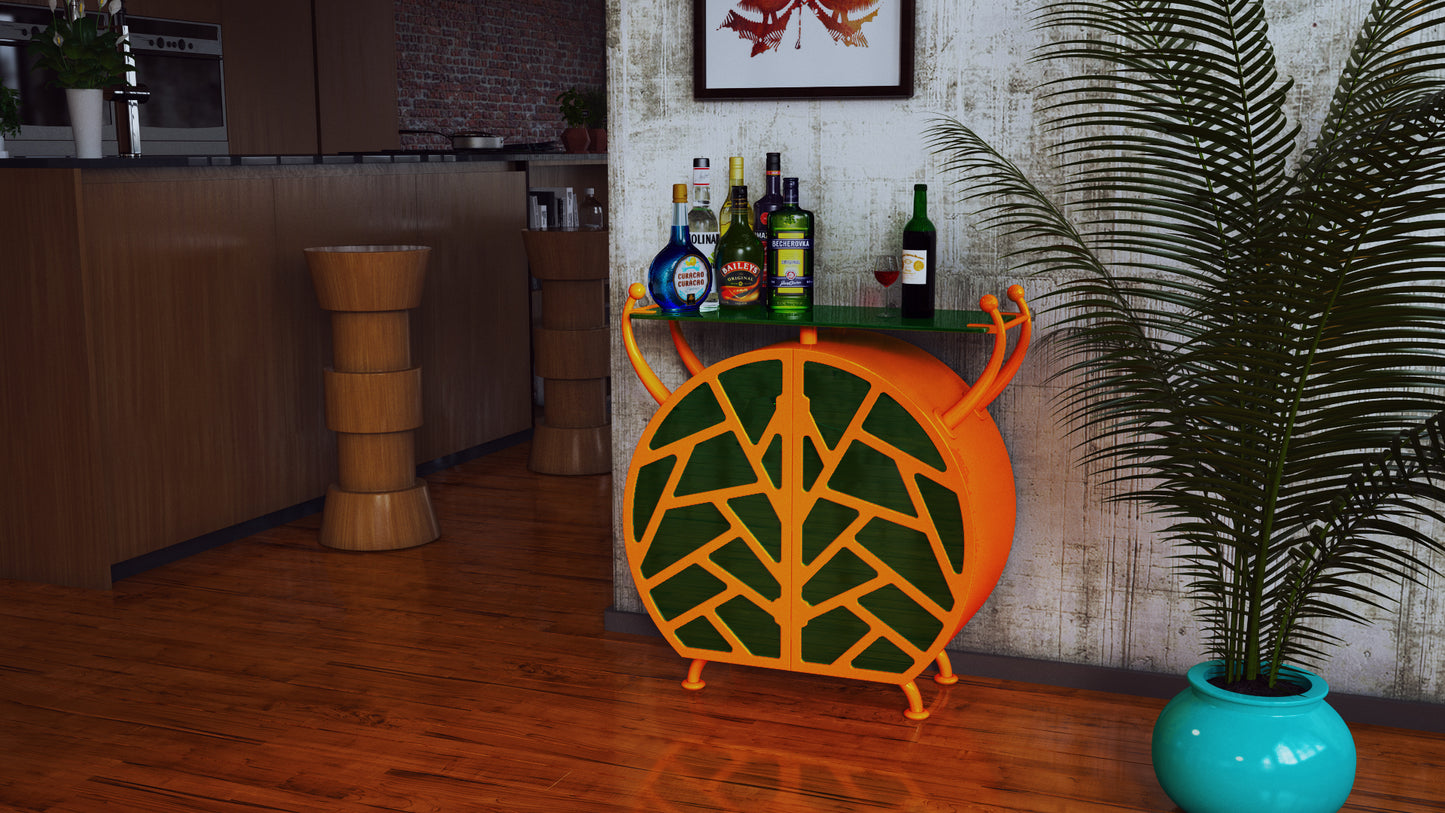 Cocktail Bug Renkli İçki Dolabı / Büfe